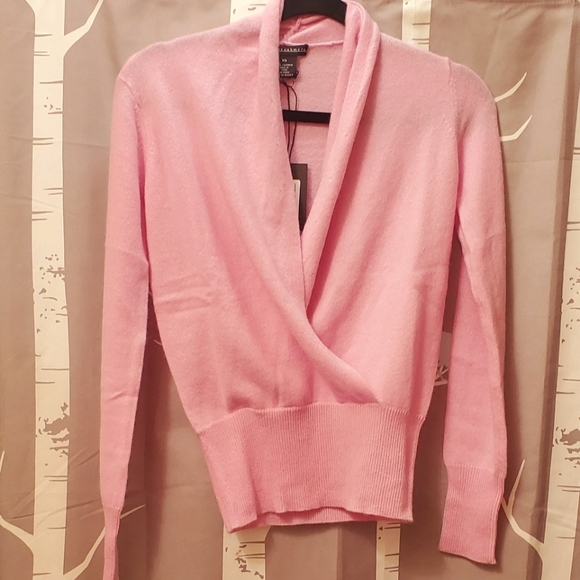 Sofia Cashmere Faux Wrap Sweater - Picture 3 of 7